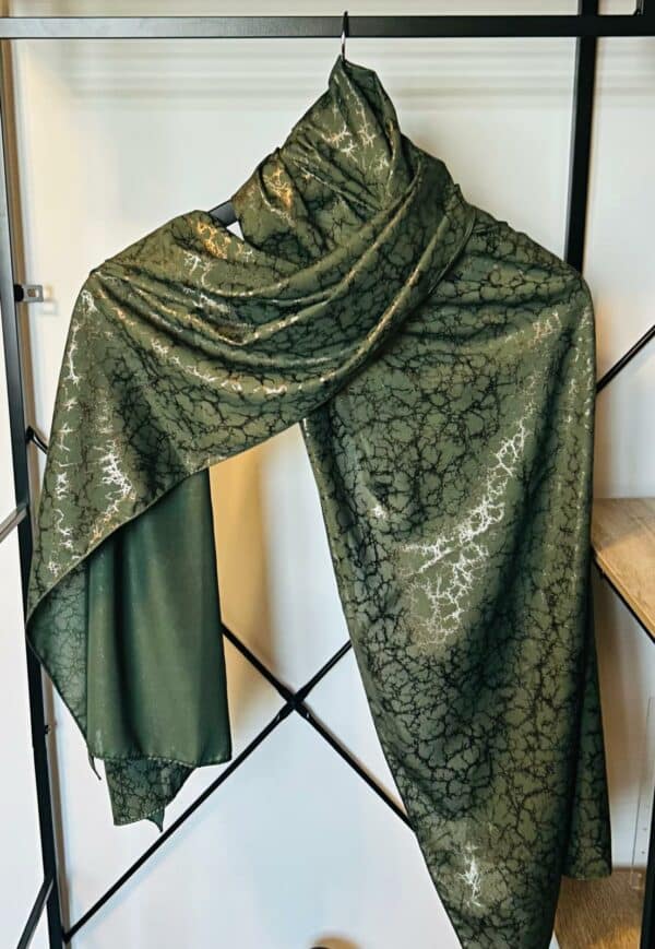 Voile Malika vert profond – Image 4