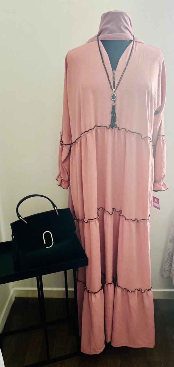 Robe Lissa  opaque vieux rose – Image 3