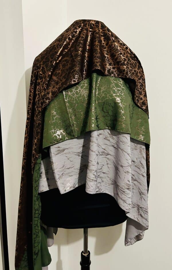 Voile Malika gris cendre – Image 3