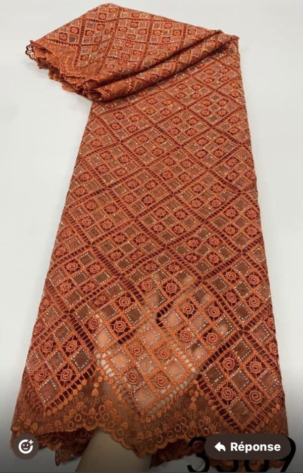 Original tissus HKG organza orange 5 yards