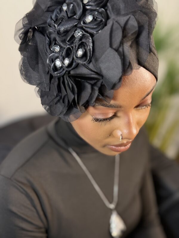 Turban prestige Khadija noir – Image 3