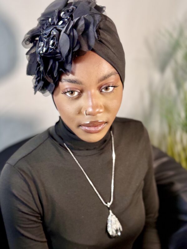 Turban prestige Khadija noir – Image 4