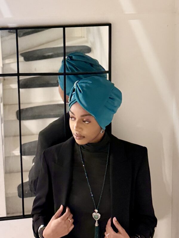 Turban prestige Nour vert émeraude – Image 2