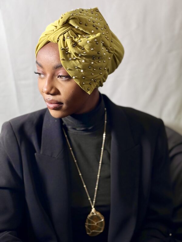 Turban Nénè vert citron