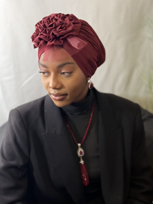 Turban  Amel rouge vif – Image 3