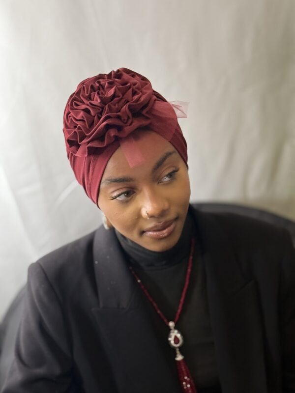 Turban  Amel rouge vif – Image 2