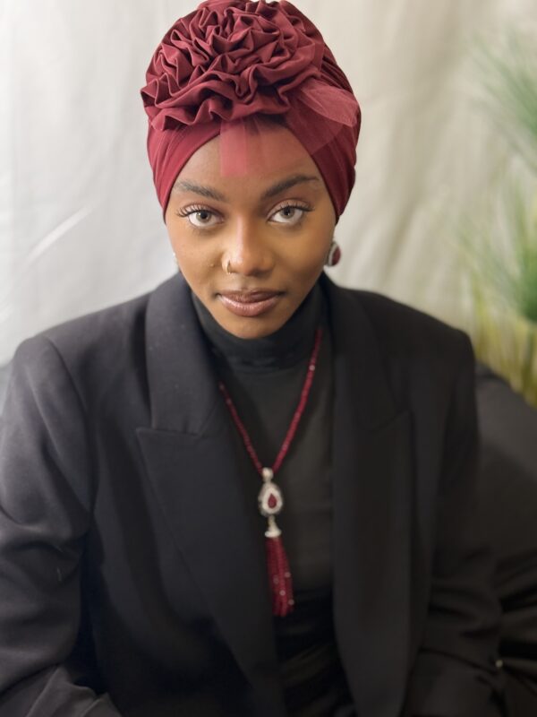 Turban  Amel rouge vif – Image 4