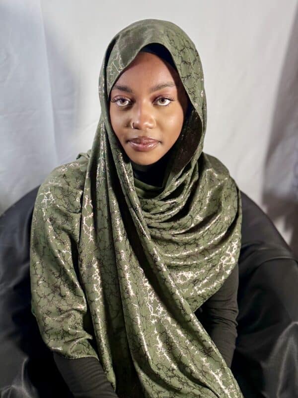Voile Malika vert profond
