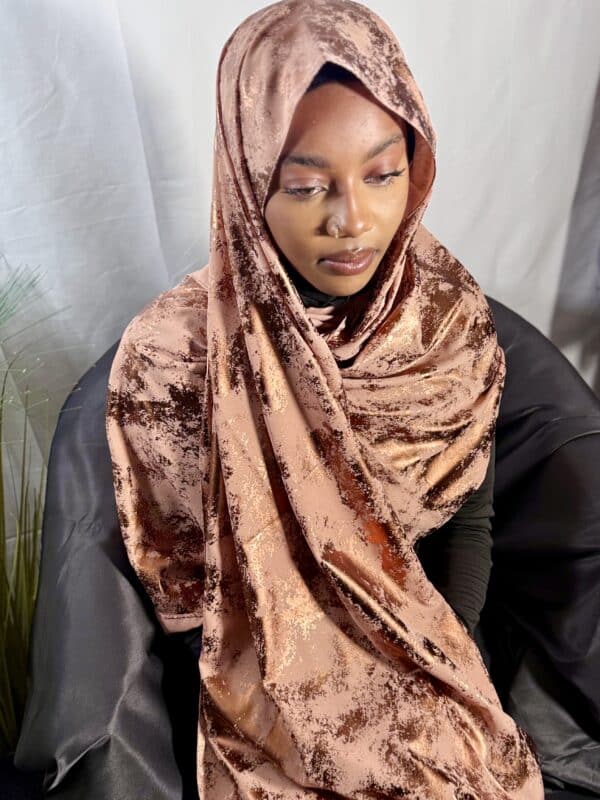 Voile Malika abricot