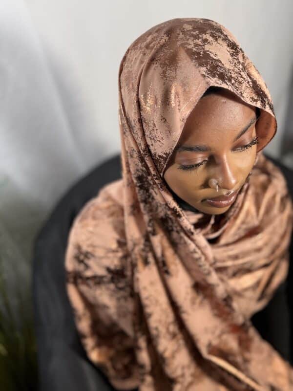 Voile Malika abricot – Image 2