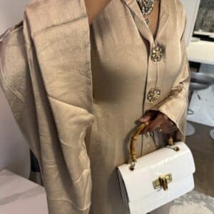 Abaya intemporelle,Robe longue,Tunique longue,Robe de cérémonie,Abaya satinée
